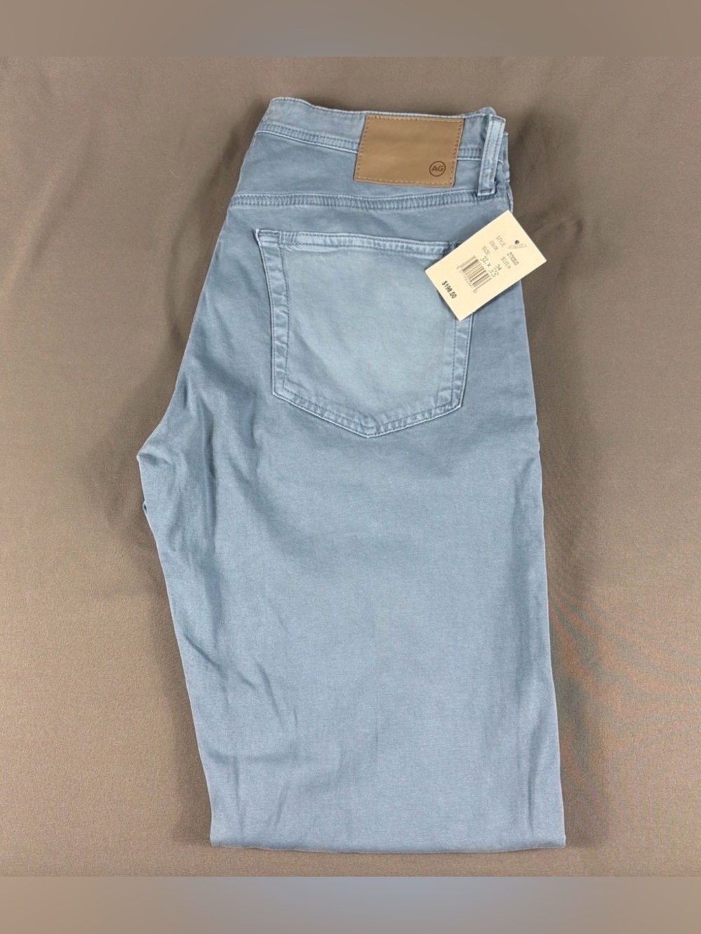 AG Pants Tellis Modern Slim 32 x 33 Irregular Clear Skies Cotton NWT MSRP $198
